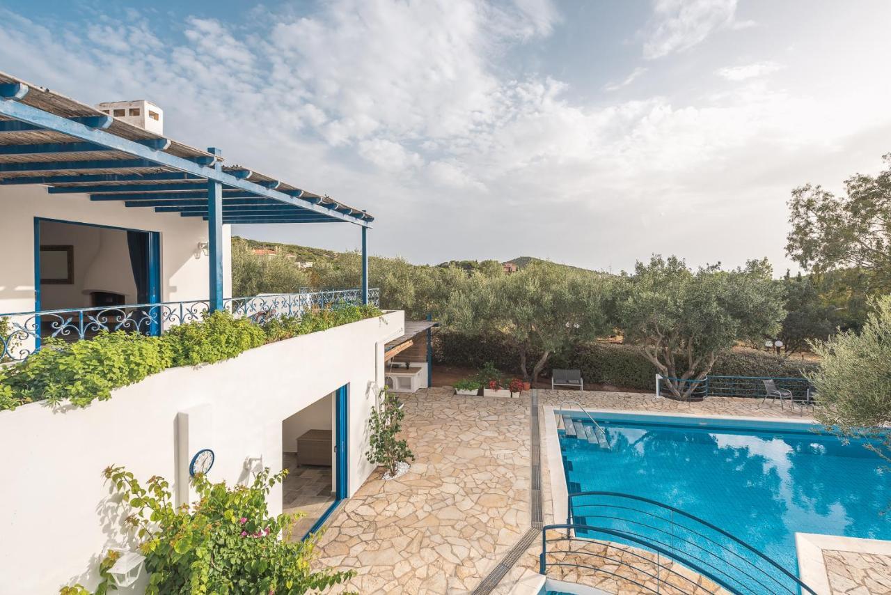 Summer Villa Pasiphae Private Pool - Bbq -Beach 2Min スーニオ エクステリア 写真