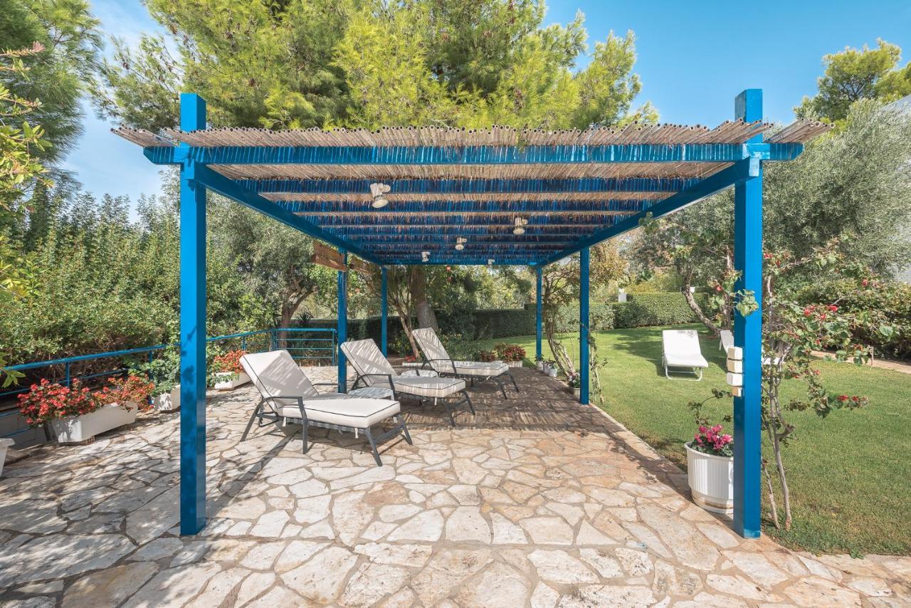 Summer Villa Pasiphae Private Pool - Bbq -Beach 2Min スーニオ エクステリア 写真