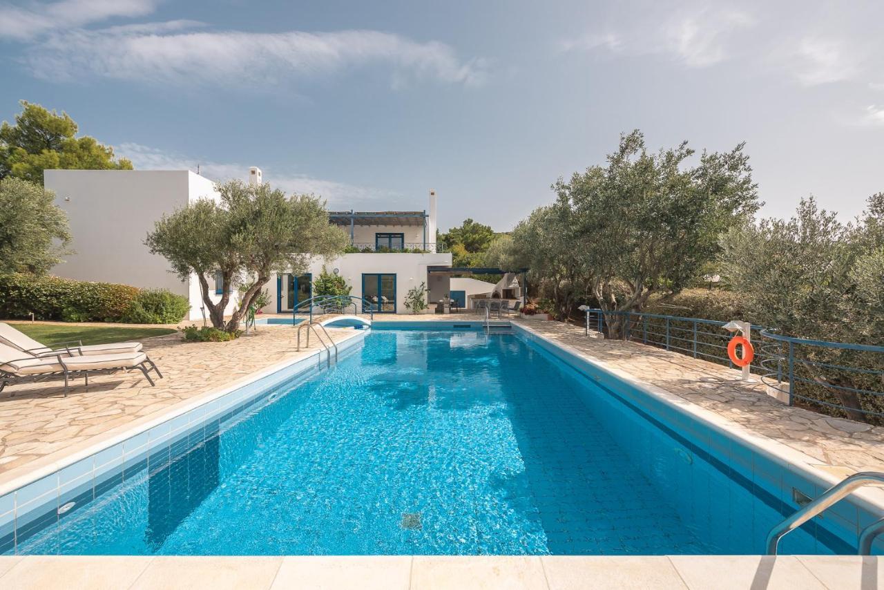 Summer Villa Pasiphae Private Pool - Bbq -Beach 2Min スーニオ エクステリア 写真