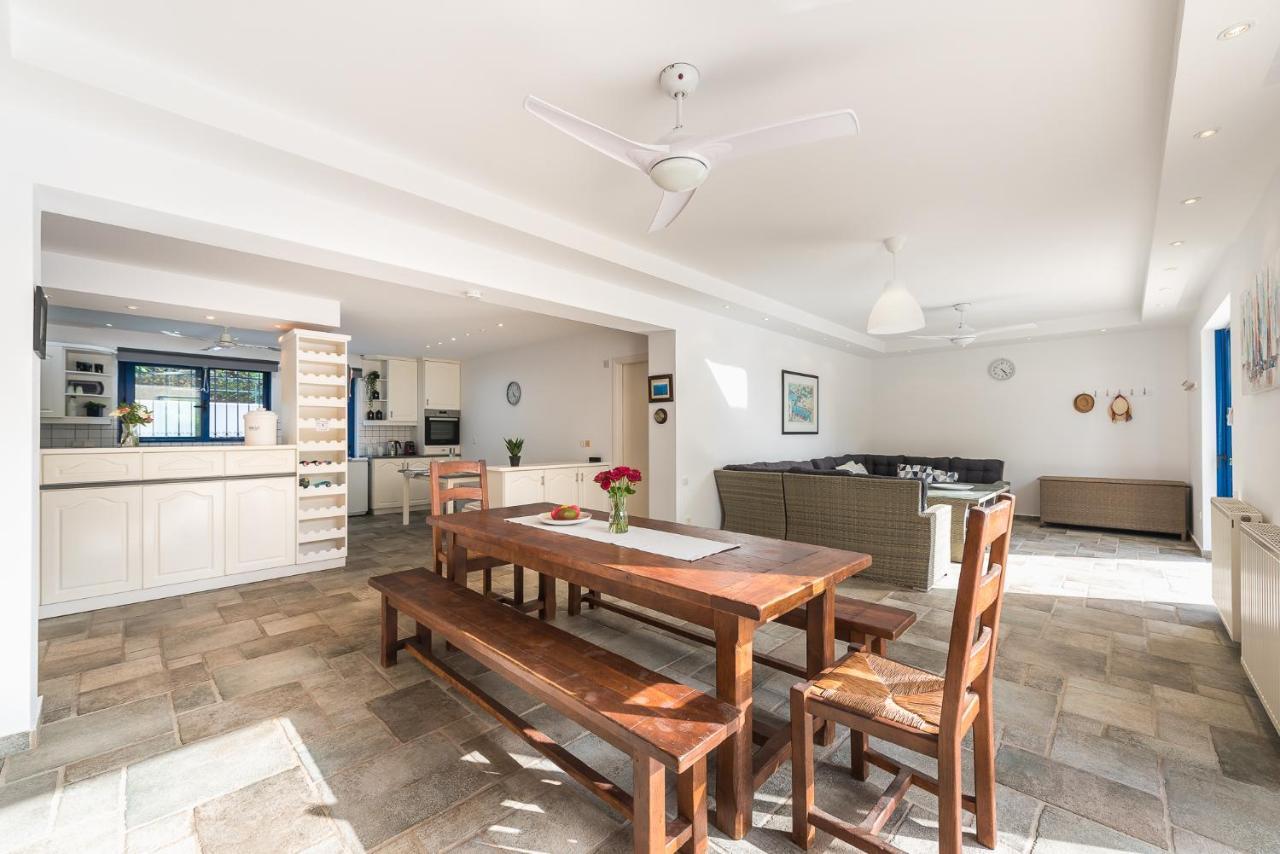Summer Villa Pasiphae Private Pool - Bbq -Beach 2Min スーニオ エクステリア 写真