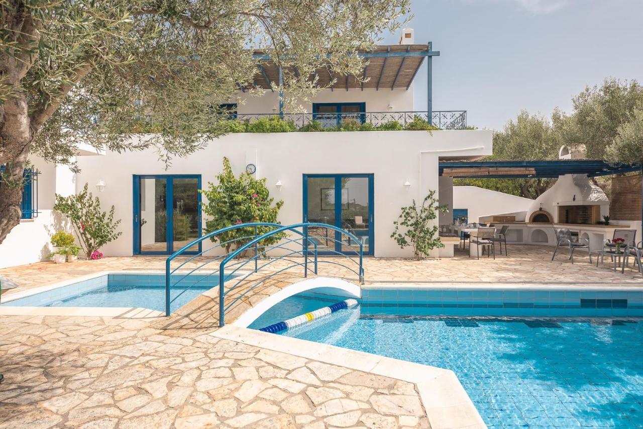 Summer Villa Pasiphae Private Pool - Bbq -Beach 2Min スーニオ エクステリア 写真